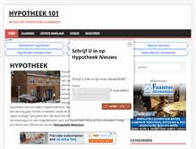 Tablet Screenshot of hypotheek101.nl
